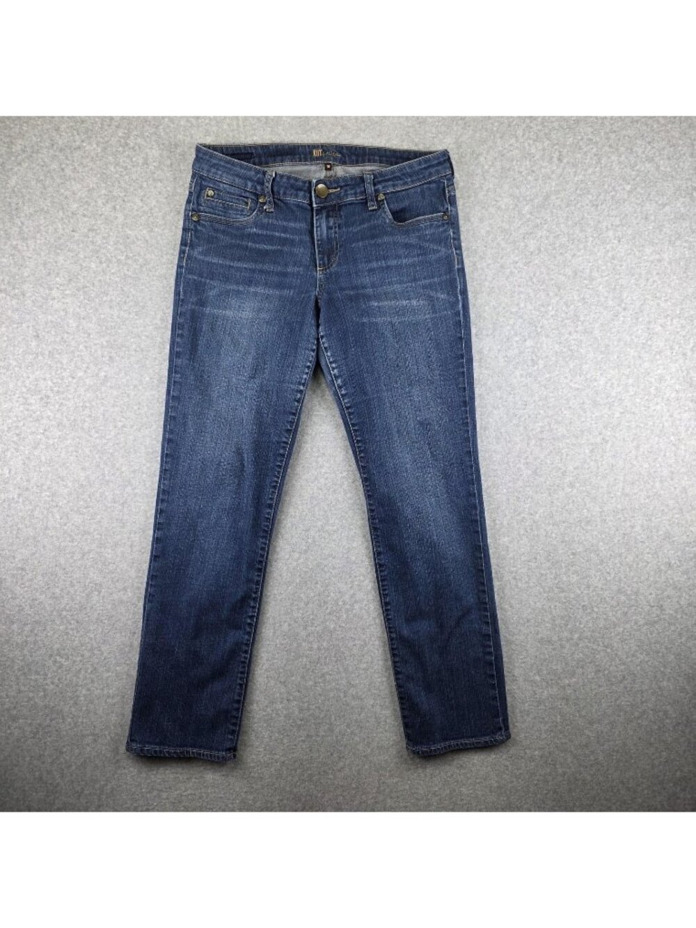 KUT from the Kloth Boyfriend Jeans Womens 10 Blue Medium Wash Stretch Denim